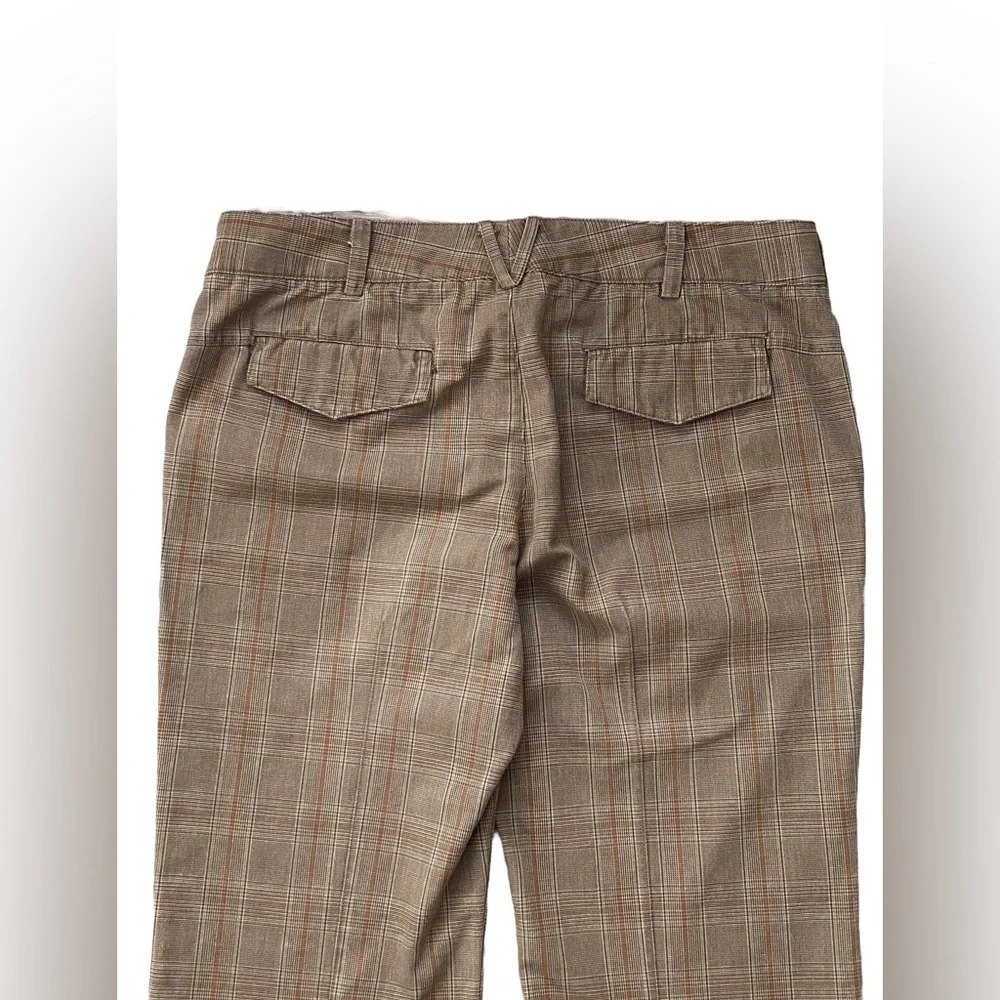 Vince Plaid Dress Pants Low Rise Bootcut Flare Trousers   Size 12